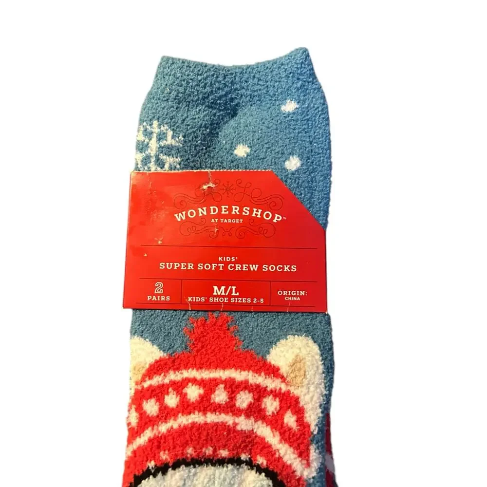 Wondershop Christmas Kids Socks M/L NWT
